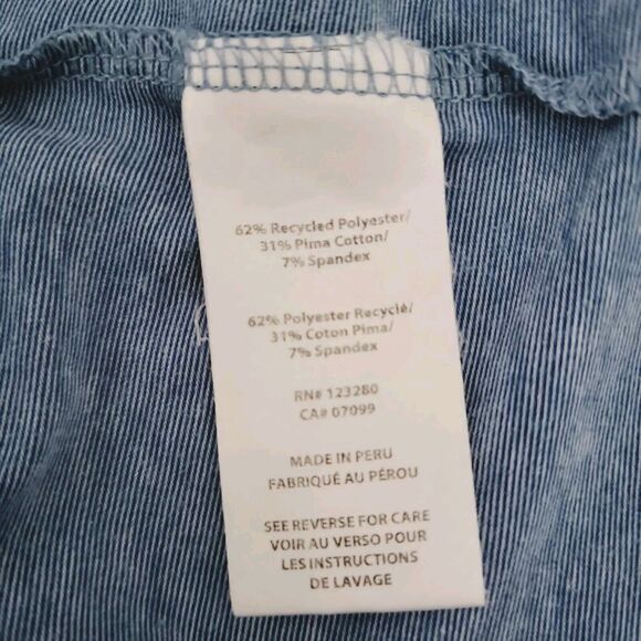 Travis Mathew The Crew Long Sleeve Shirt Stretch Heather‎ Blue Golf Mens XXL - Picture 8 of 9